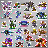 Image 2 of Mega Man: The Power Battle Arcade Sticker/Magnet Sets (24 Pieces)