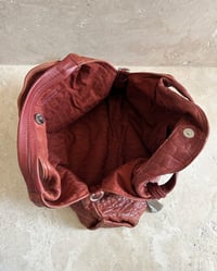 Image 11 of FURLA RUSTY RED LEATHER BAG