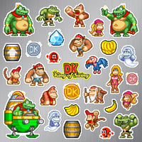 Image 2 of DK: King of Swing Sticker/Magnet Sets (30 Pieces)