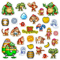 Image 1 of DK: King of Swing Sticker/Magnet Sets (30 Pieces)