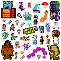 Image 1 of Monster Party Sticker/Magnet Sets (38 Pieces)
