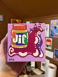 Peanut Butter Snail Painting