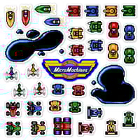 Image 1 of Micro Machines Sticker/Magnet Sets (36 Pieces) 