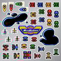 Image 2 of Micro Machines Sticker/Magnet Sets (36 Pieces) 