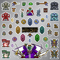 Image 2 of Final Fantasy: Mystic Quest Sticker/Magnet Sets (45 Pieces)