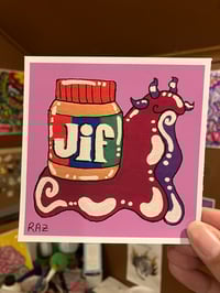 Image 1 of Peanut Butter Snail Prints + Stickers