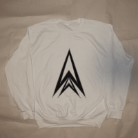 Image 1 of Double Big Logo Crewneck / White