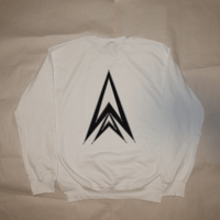 Image 2 of Double Big Logo Crewneck / White