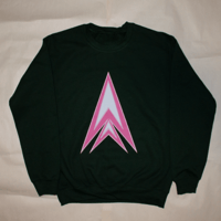 Image 1 of Double Big Logo Crewneck / Dark Green