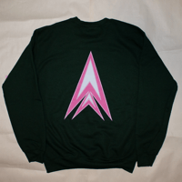 Image 2 of Double Big Logo Crewneck / Dark Green
