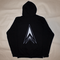 Image 2 of Big Logo Zip Hoodie / Black