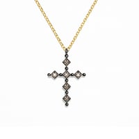 Image 1 of Black Antique Cross Necklace