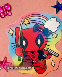Holographic Kittypool stickers