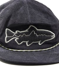 Image 2 of Patagonia Fish Logo Corduroy Cap - Charcoal