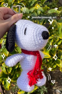 Image 1 of Beagle doggy crochet keychain 