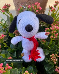 Image 2 of Beagle doggy crochet keychain 