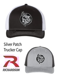 SILVER LEATHER PATCH RICHARDSON 5 PANEL
