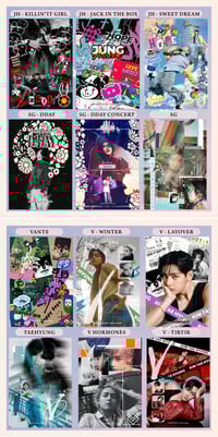 Image 3 of BTS PU card holder - Preorder