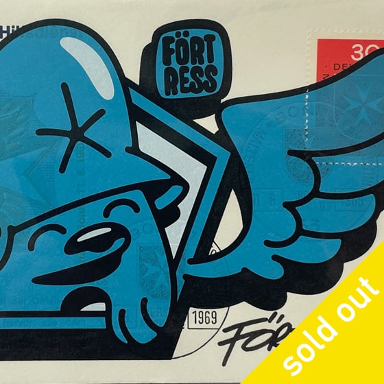 Image of FDC Half Wing Logo Blue / Print