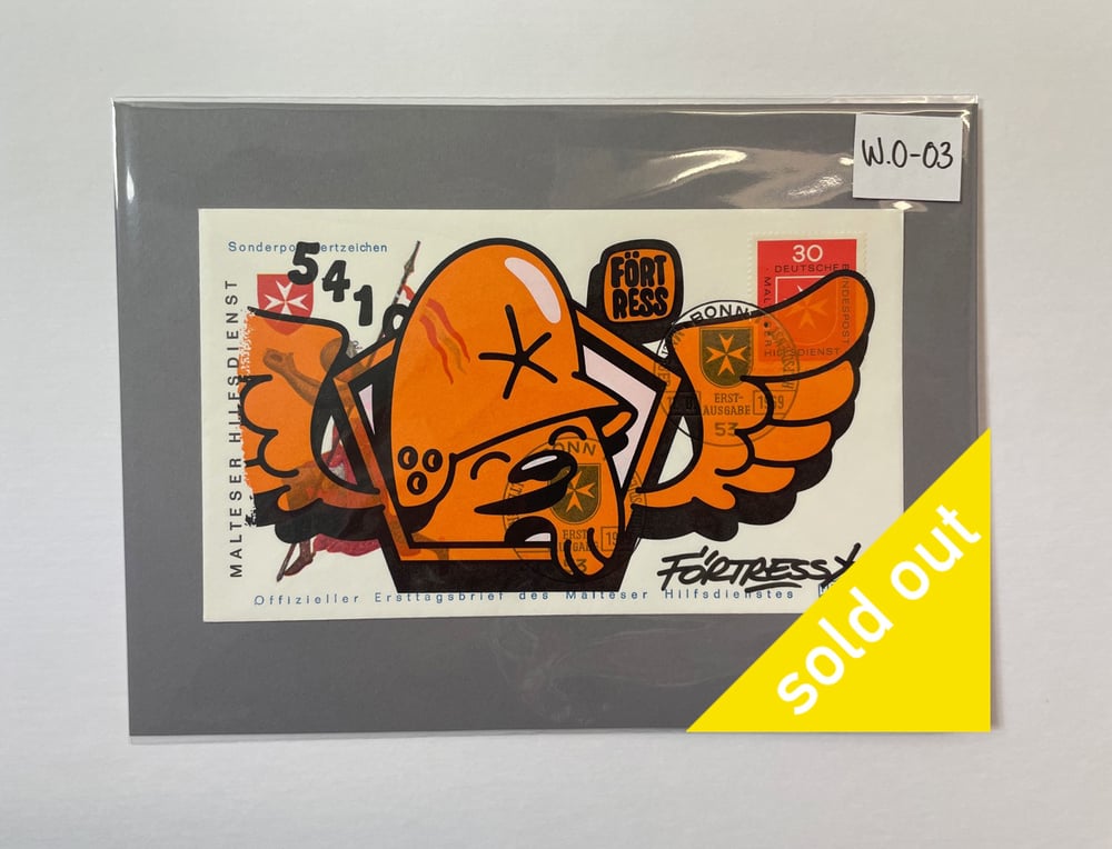 Image of FDC Half Wing Logo Orange / Print