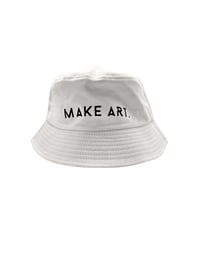 White Make Art Bucket Hat