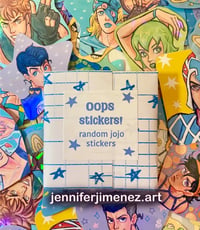 Oops stickers! 5 random Jjba sticker pack