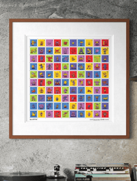 Image 1 of 100 Collective Cosmos Stamp Collection