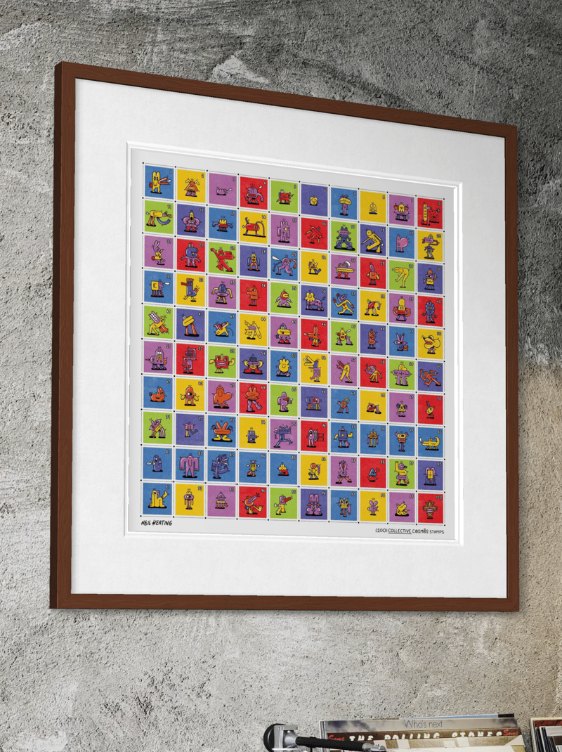 100 Collective Cosmos Stamp Collection