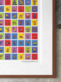 Image 4 of 100 Collective Cosmos Stamp Collection