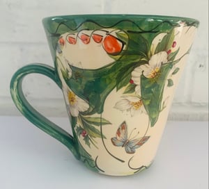 Image of Tall holly green mug