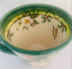 Image of Tall holly green mug