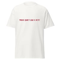 Image 1 of Move Quiet Like a Yeti Tshirt Black/White
