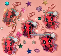 Image 1 of Kitty pool keychain 
