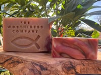 Lovely:  Olive Oil, Tallow and Sweet Almond Oil Exfoliating Soap