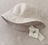 Image 1 of Children Linen Bucket Hat – Sand