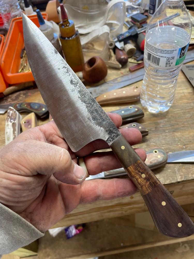 Image of GARASUKI Pattern chef knife. 