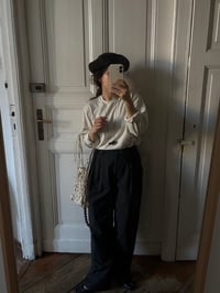 Image 2 of cloche tied hat