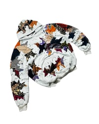 Image 3 of Re-worked 1 of 1 Batik Starburst Patch Riot Hoodie Size L