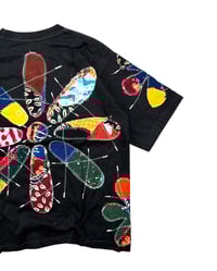 Image 9 of Re-worked 1 of 1 Peace Bloom Batik Patchworks T-shirt Size M