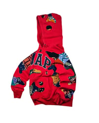 Image 4 of Re-worked 1 of 1 GAP Batik Legacy Patchflow Hoodie Size M