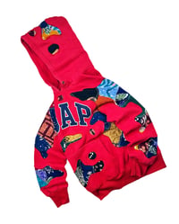 Image 5 of Re-worked 1 of 1 GAP Batik Legacy Patchflow Hoodie Size M