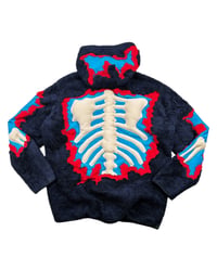 Image 7 of Re-worked 1 of 1 Bone Puffy Deep Deconstruction Sherpa Jacket Size XL