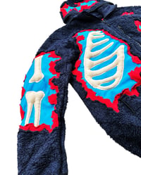 Image 6 of Re-worked 1 of 1 Bone Puffy Deep Deconstruction Sherpa Jacket Size XL