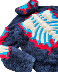 Image 9 of Re-worked 1 of 1 Bone Puffy Deep Deconstruction Sherpa Jacket Size XL