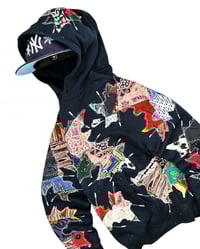 Image 8 of Re-worked 1 of 1 Nike Batik Riot Hoodie size M