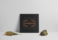 Image 1 of Landback 12x12 Print - Whirling Logs Copper/Black