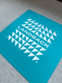 Image 2 of Landback 12x12 Print - White/Blue