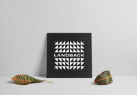 Image 1 of Landback 12x12 Print - White/Black