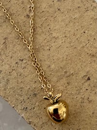 Image 2 of Apple Charm Necklace Stainless Steel