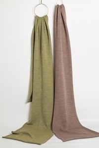 Image 1 of set of baby alpaca fine wide scarfs _ spring